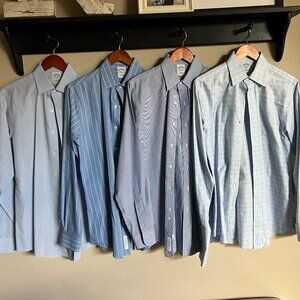 Brooks Brothers Button Up Dress Shirt - Slim Fit (4 pack)